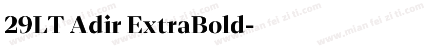 29LT Adir ExtraBold字体转换